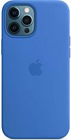 Чохол OEM Silicone Case Full with MagSafe for iPhone 12 Pro Max Capri Blue