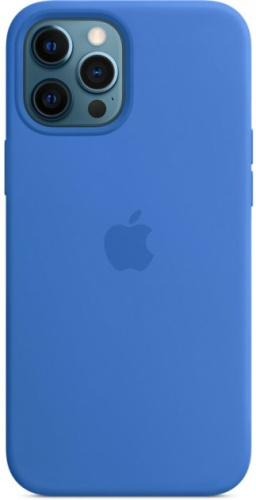 Чохол OEM Silicone Case Full with MagSafe for iPhone 12 Pro Max Capri Blue - UkrApple