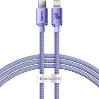 USB кабель Type-C to Lightning 120cm Baseus Crystal Shine 20W purple