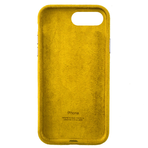 Чехол накладка для iPhone 7 Plus/8 Plus Alcantara Full yellow: фото 2 - UkrApple