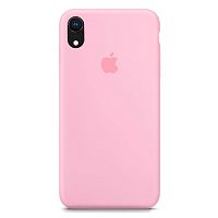Чехол накладка xCase для iPhone XR Silicone Case Full розовый