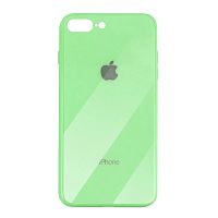 Чехол накладка xCase на iPhone 7 Plus/8 Plus Glass Case Logo green