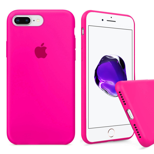 Чехол накладка xCase для iPhone 7 Plus/8 Plus Silicone Case Full barbie pink - UkrApple