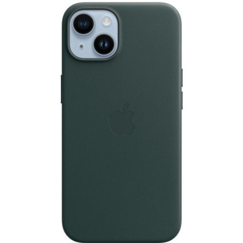 Чохол iPhone 14 Pro Max Leather Case with MagSafe forest green - UkrApple