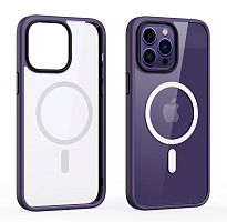 Чохол iPhone 14 Pro Crystal Shining with MagSafe purple