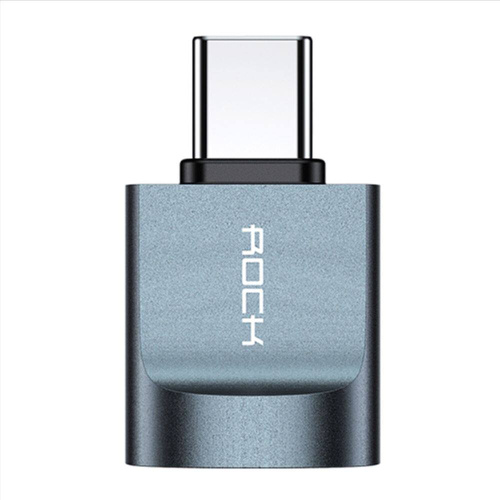 Перехідник Rock USB AF to Type-C 3.0 Adapter  gray CA03: фото 2 - UkrApple