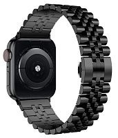 Ремінець для Apple Watch 42/44/45/49 mm Metall New 5-bead black