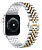 Ремінець для Apple Watch 38/40/41 mm Metall New 5-bead silver gold - UkrApple