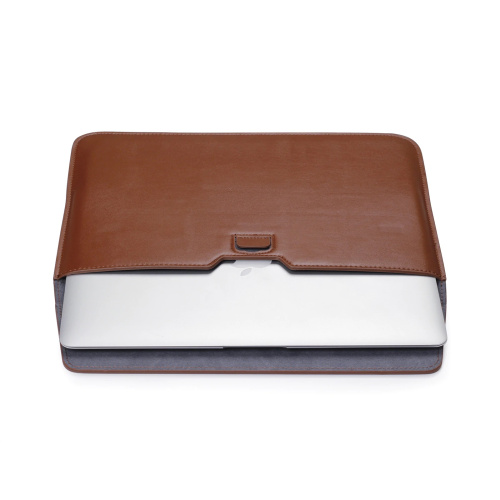 Папка конверт PU sleeve bag для MacBook 15'' brown: фото 3 - UkrApple