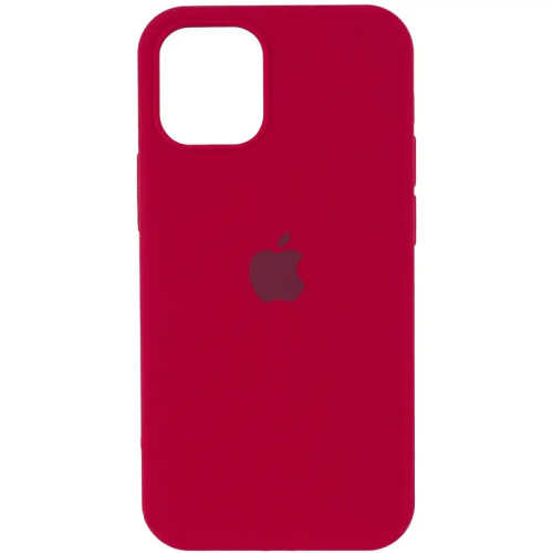 Чохол iPhone 15 Pro Max Silicone Case Full rose red  - UkrApple