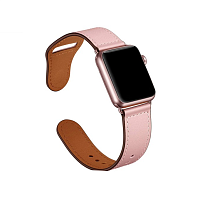Ремінець xCase для Apple watch 42/44/45/49 mm Leather rivet clasp Pink