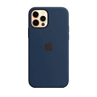 Чохол OEM Silicone Case Full with MagSafe for iPhone 12 Pro Max Deep Navy