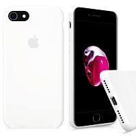 Чехол накладка xCase для iPhone 7/8/SE 2020 Silicone Case Full white