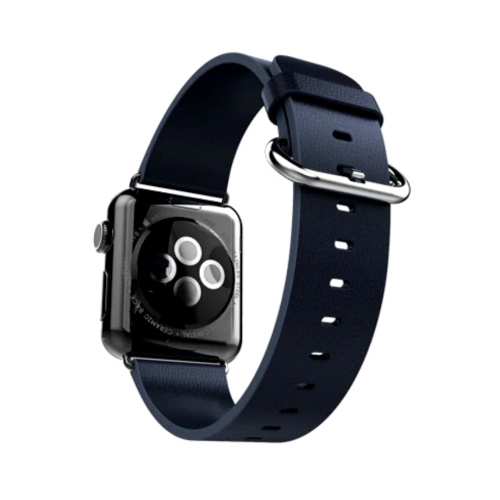 Ремінець xCase для Apple watch 42/44/45/49 mm Classic Buckle Leather Dark Blue - UkrApple