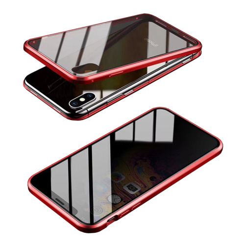 Чехол накладка xCase для iPhone XS Max Privacy Double-sided Magnetic Case transparent red - UkrApple