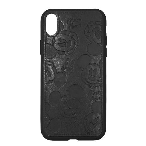 Чехол накладка xCase для iPhone X/XS Mickey Mouse Leather Black - UkrApple