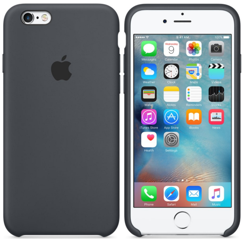 Чехол накладка xCase на iPhone 6 Plus/6s Plus Silicone Case темно-серый: фото 2 - UkrApple