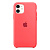 Чохол накладка xCase для iPhone 12 Pro Max Silicone Case ярко-рожевий - UkrApple