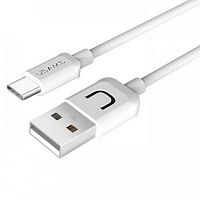 USB кабель Type-C 100cm Usams U Turn white US-SJ099