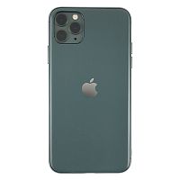 Чохол накладка xCase на iPhone 11 Pro Glass Silicone Case Logo Matte forest green