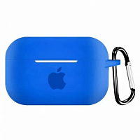 Чехол для AirPods PRO silicone case with Apple Blue