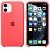 Чохол накладка xCase для iPhone 12 Pro Max Silicone Case ярко-рожевий: фото 2 - UkrApple