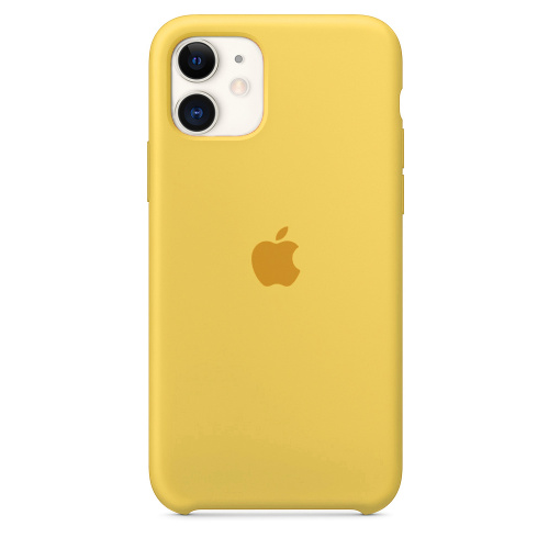 Чохол накладка xCase для iPhone 12 Pro Max Silicone Case жовтий - UkrApple