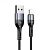 USB кабель Lightning 100cm Usams U55 2A black - UkrApple