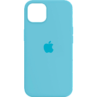 Чохол iPhone 15 Pro Max Silicone Case Full sea blue 