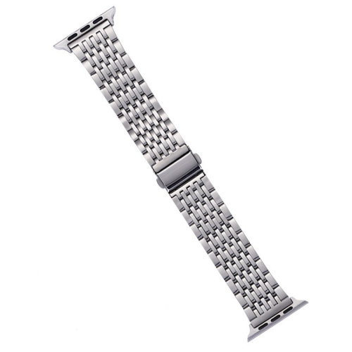 Ремінець xCase для Apple watch 42/44/45/49 mm Metal New 9-bead silver - UkrApple