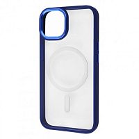 Чохол iPhone 13 Crystal Case with MagSafe dark blue