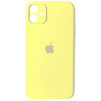 Чохол накладка xCase для iPhone 12 Silicone Case Full Camera Mellow yellow