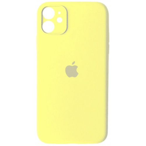 Чохол накладка xCase для iPhone 12 Silicone Case Full Camera Mellow yellow - UkrApple