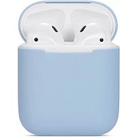 Чохол для AirPods Silicone Apple case sky blue