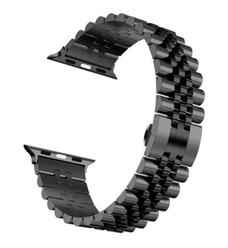 Ремінець для Apple Watch 38/40/41 mm Metall New 5-bead black: фото 4 - UkrApple