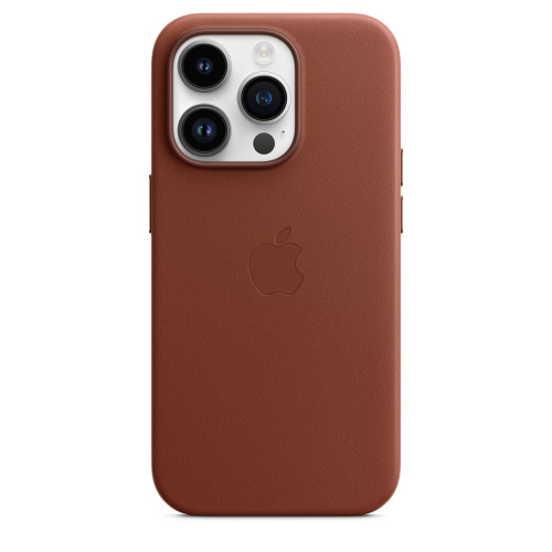 Чохол iPhone 14 Pro Leather Case with MagSafe A umber: фото 4 - UkrApple