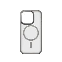 Чохол iPhone 15 Pro Momax Hybrid Lite Magnetic gray