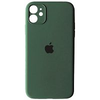 Чохол накладка xCase для iPhone 12 Mini Silicone Case Full Camera Pine green