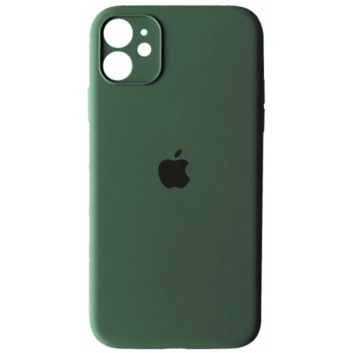 Чохол накладка xCase для iPhone 12 Mini Silicone Case Full Camera Pine green - UkrApple