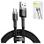 USB кабель Type-C 100cm Baseus Cafule 3A black gray - UkrApple