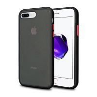 Чехол накладка xCase для iPhone 7 Plus/8 Plus Gingle series black red