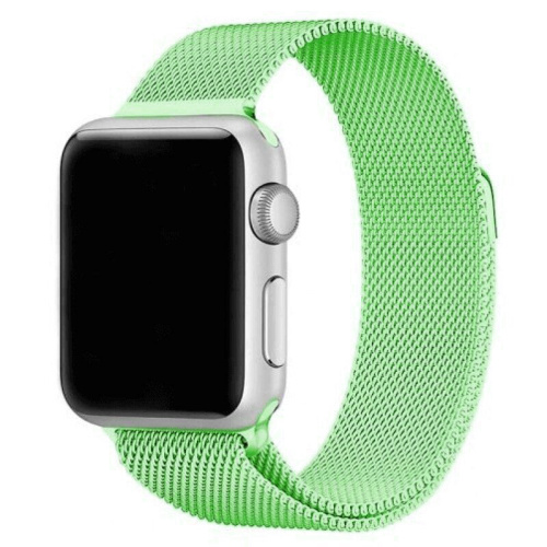 Ремінець xCase для Apple watch 42/44/45/49 mm Milanese Loop Metal Neon Green - UkrApple