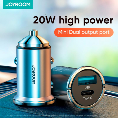 Автомобільна зарядка Joyroom C-A45 Type-C/USB 30W silver: фото 5 - UkrApple