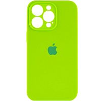 Чохол iPhone 14 Silicone Case Full Camera juicy green 