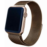 Ремінець xCase для Apple watch 42/44/45/49 mm Milanese Loop Metal Brown (коричневий)