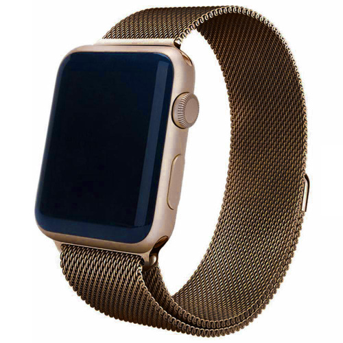 Ремінець xCase для Apple watch 42/44/45/49 mm Milanese Loop Metal Brown (коричневий) - UkrApple
