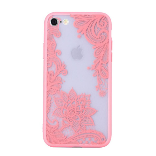 Чехол накладка xCase на iPhone 6/6s ажурный розовый, - UkrApple