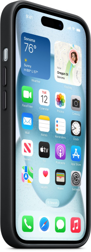 Чохол iPhone 15 FineWoven Case with MagSafe black : фото 7 - UkrApple