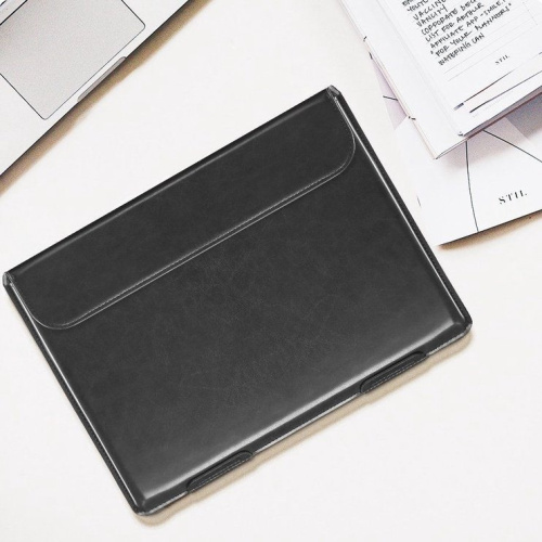 Папка конверт для MacBook Leather standing pouch 13.3'' black: фото 5 - UkrApple