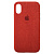 Чехол накладка для iPhone X/XS Alcantara Full red - UkrApple